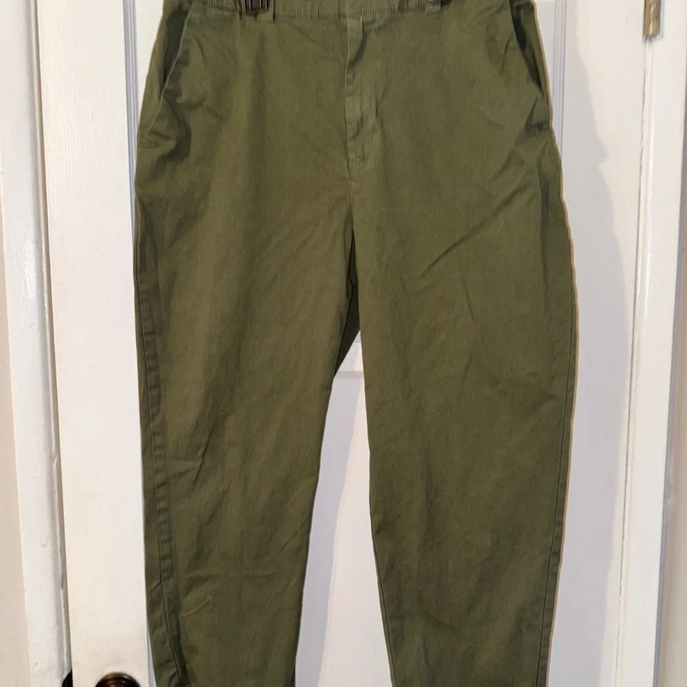 Gap Green Staight leg khaki Pants size 12